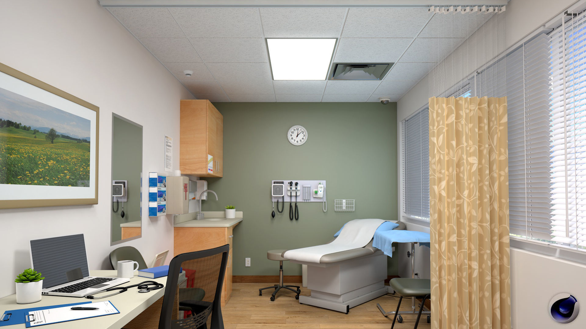 Doctor Office 3D model_3