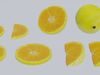 lemon game asset - sliced 3D model | CGTrader