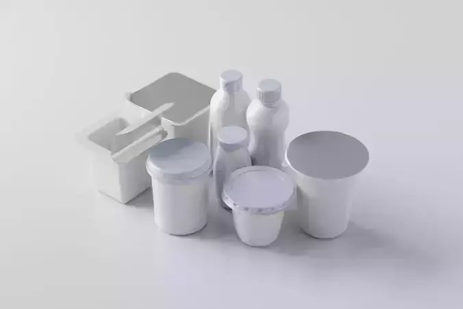 yogurt packaging mockup