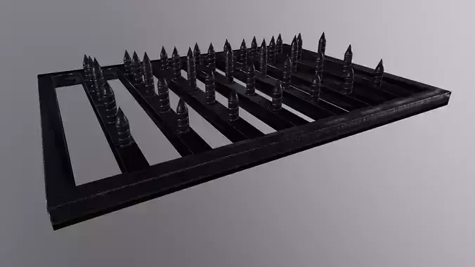 MIL - Traffic Spikes Plate - AAA PBR Game Ready