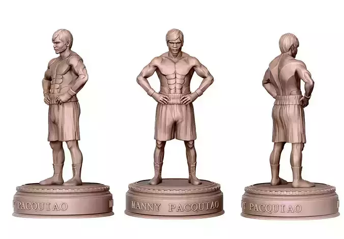 Manny Pacquiao statue 3d print ready 3D print model