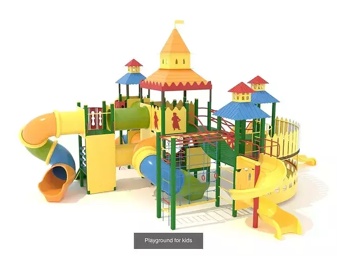 Collection 20 elements Playground for kids 3D Model Pack 5