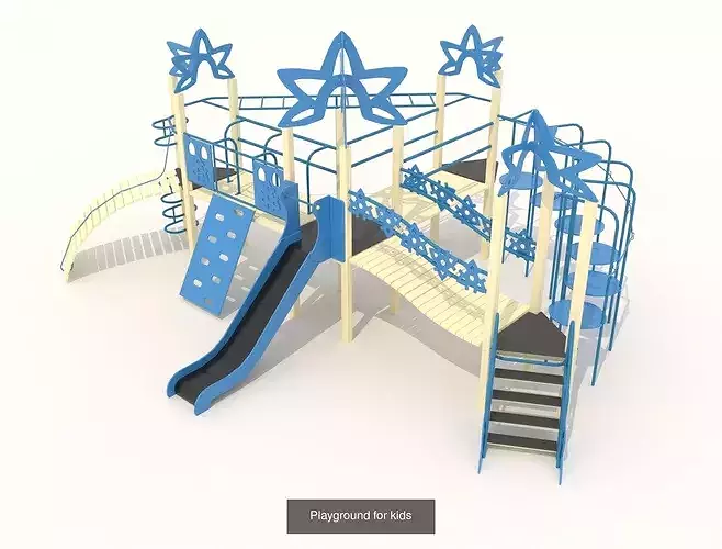 Collection 20 elements Playground for kids 3D Model Pack 6