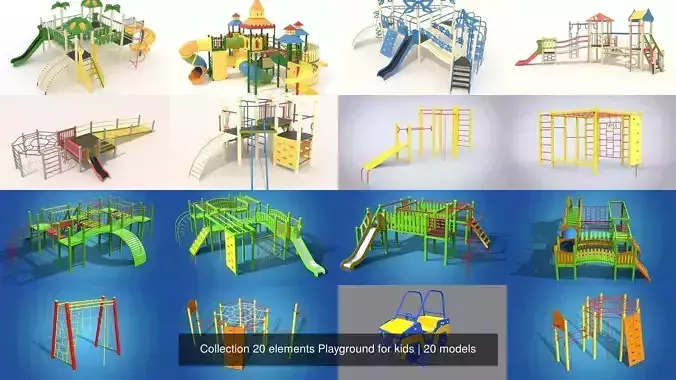 Collection 20 elements Playground for kids