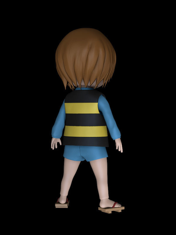 Kitaro cartoon character 3D print model_1