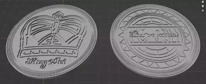 misaka mikoto railgun shell arcade coin prop 3D model