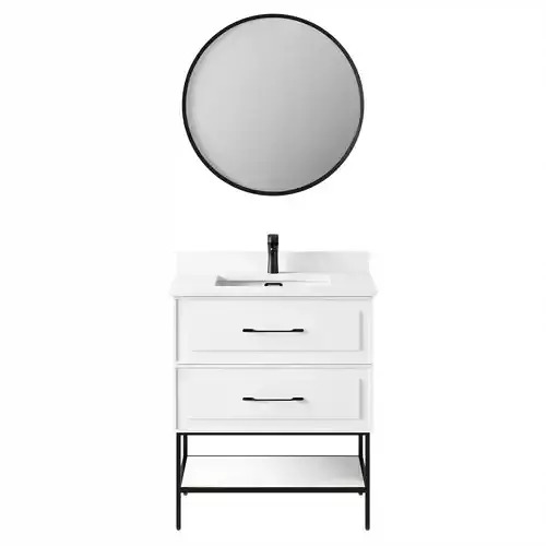 OVE Renzo 30 Green River White Vanity