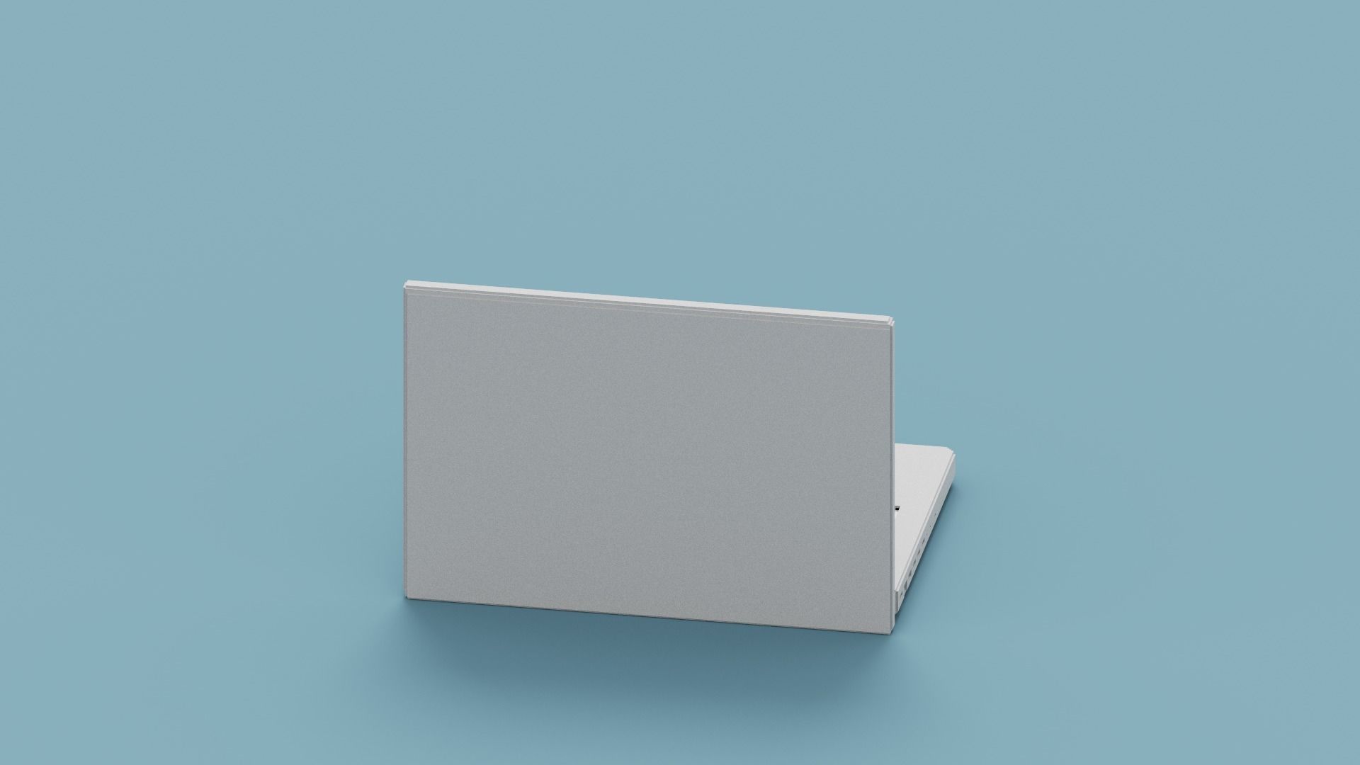 Voxel Laptop Low-poly 3D model_10
