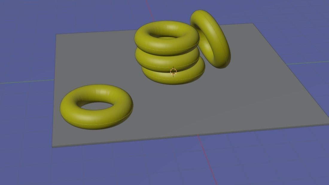 Floating tire Free low-poly 3D model_6