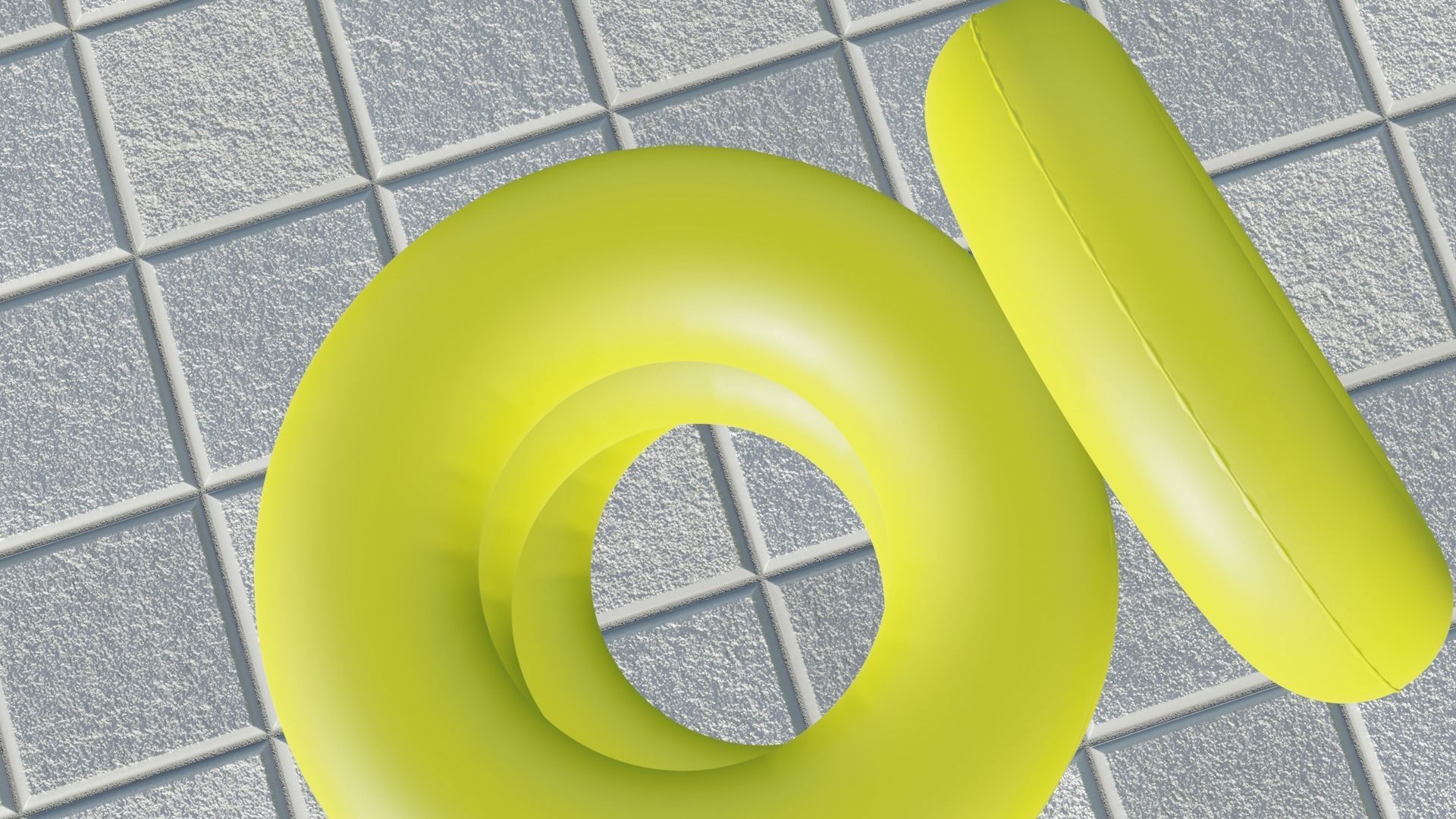 Floating tire Free low-poly 3D model_3