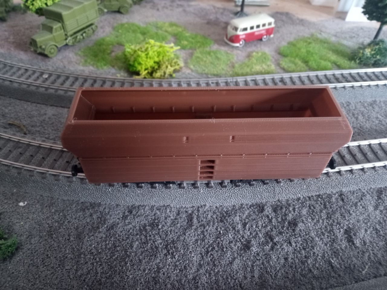 H0 HOPPER CAR DB - DB Selbstentladewagen h0 3D print model_3