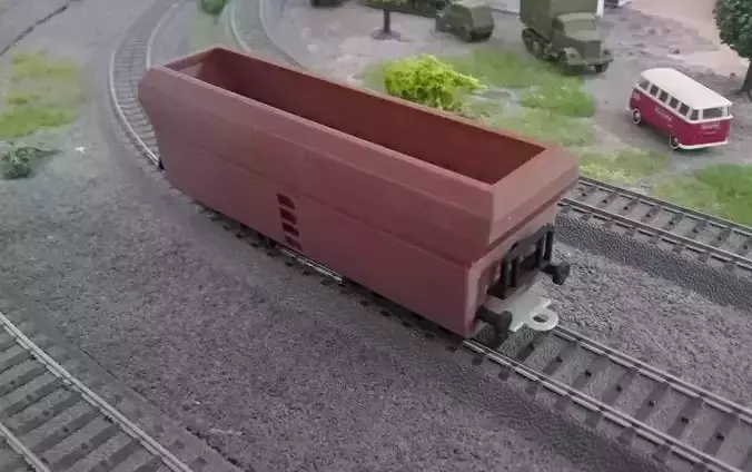 H0 HOPPER CAR DB - DB Selbstentladewagen h0 3D print model