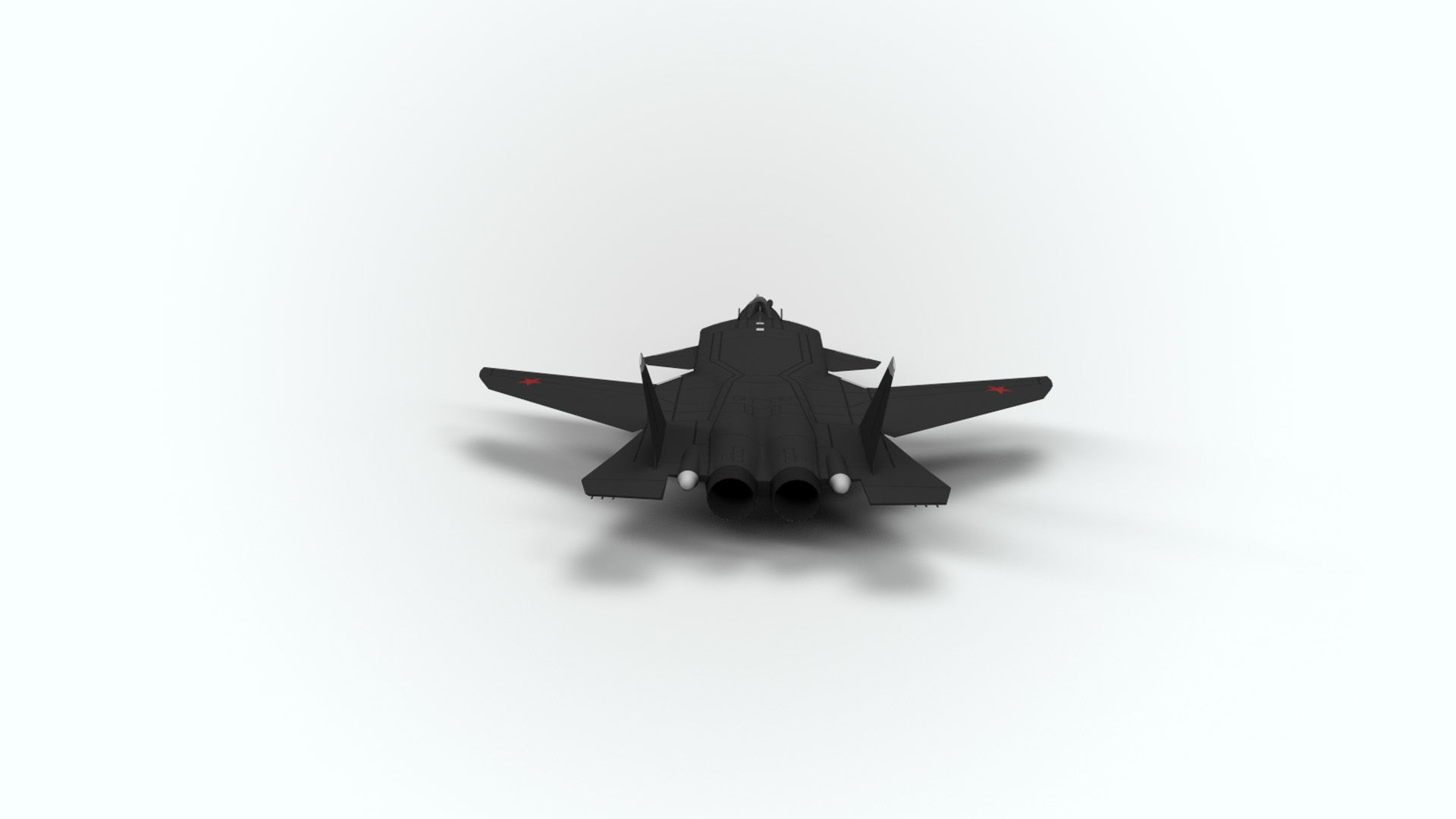 5in1 j20 su24 su35 su47 b2 aircraft low poly Low-poly 3D model_25