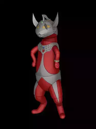 Joker Cat Ultraman Taro 3D print model