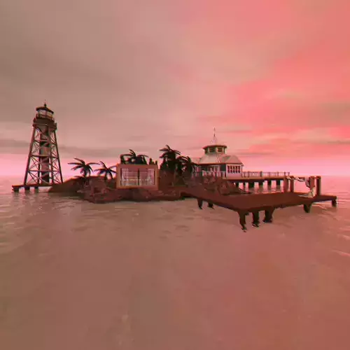 Bar on the beach island