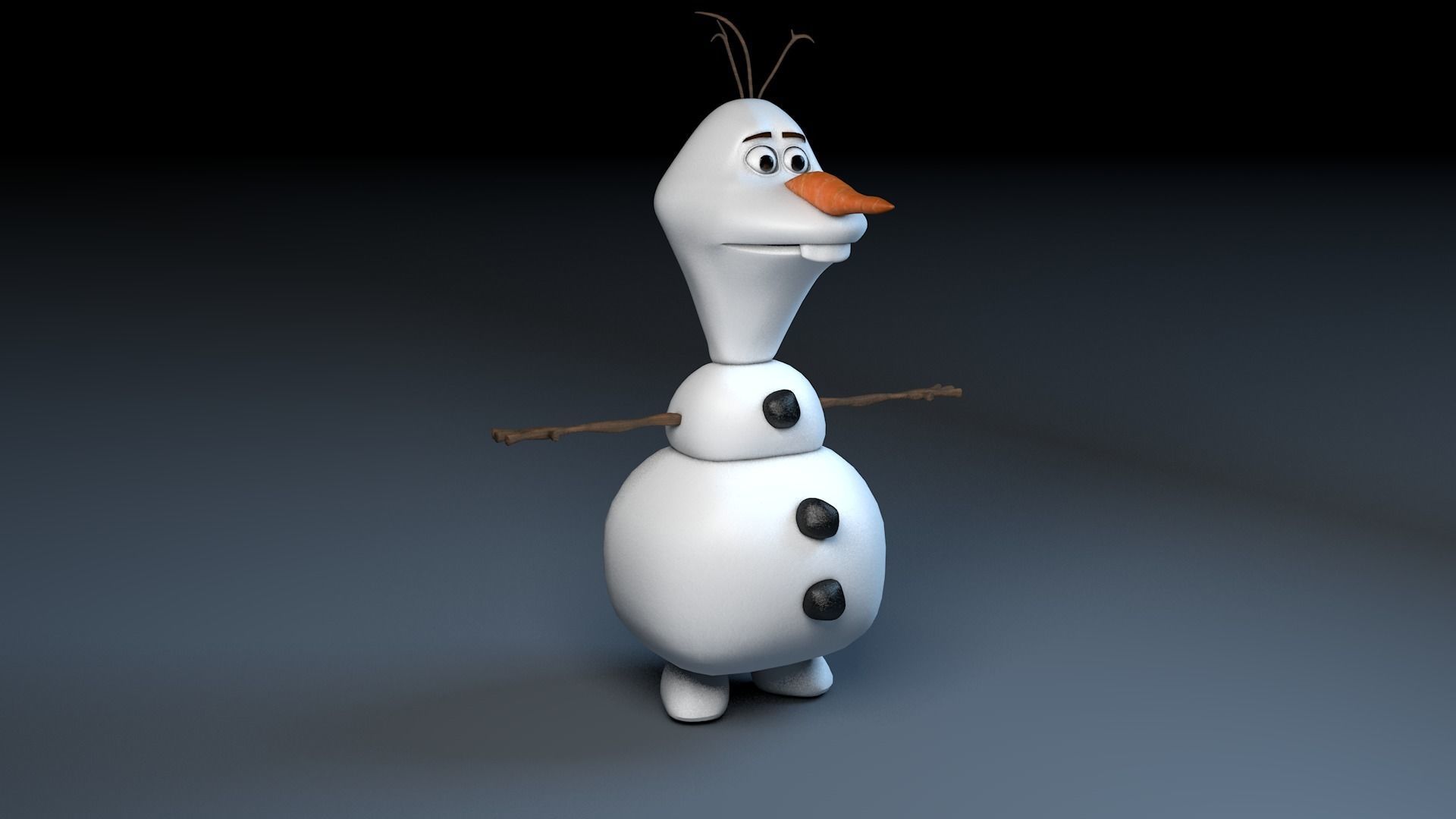 Character olaf 3D model_11