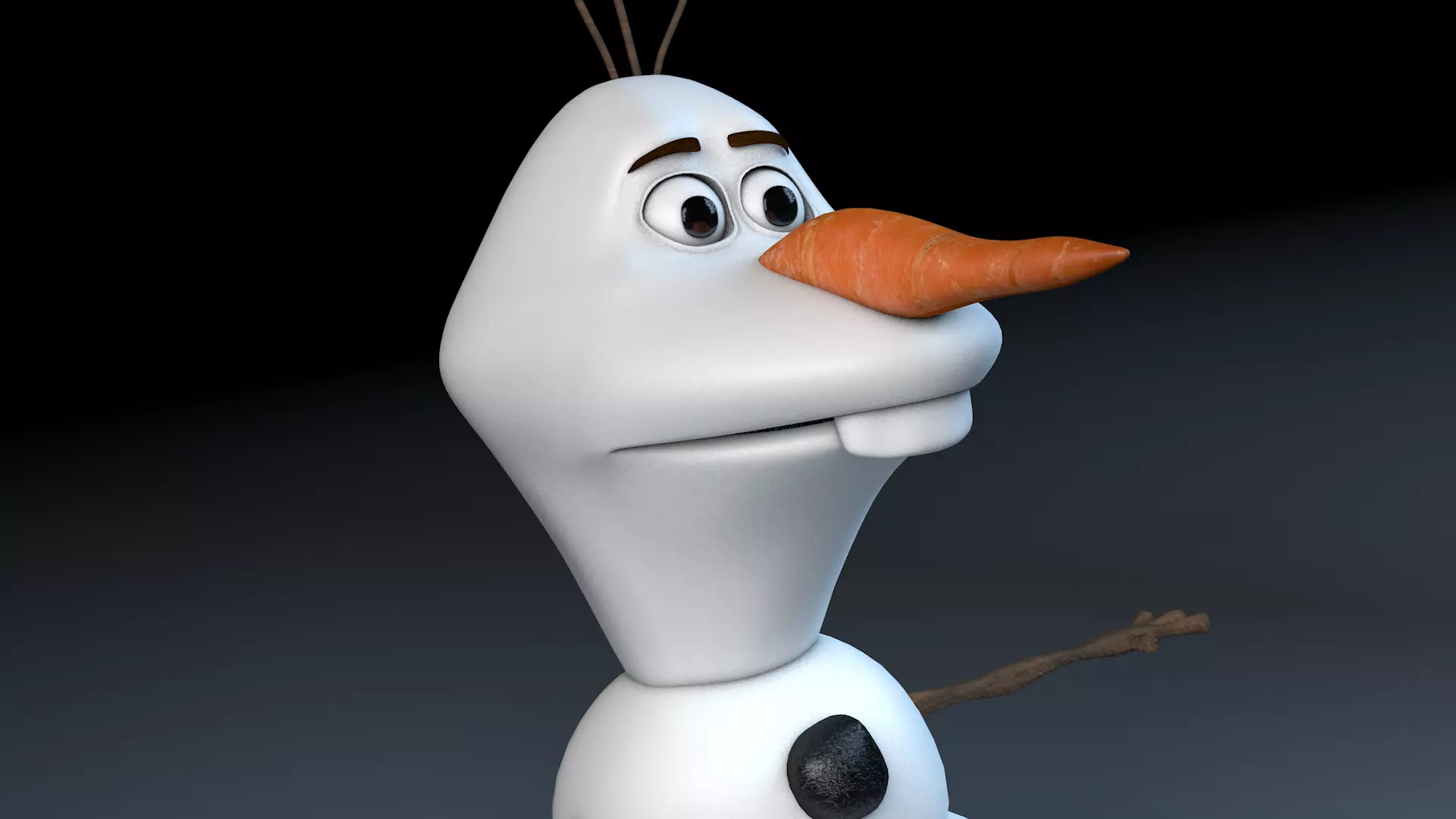 Character olaf 3D model_0