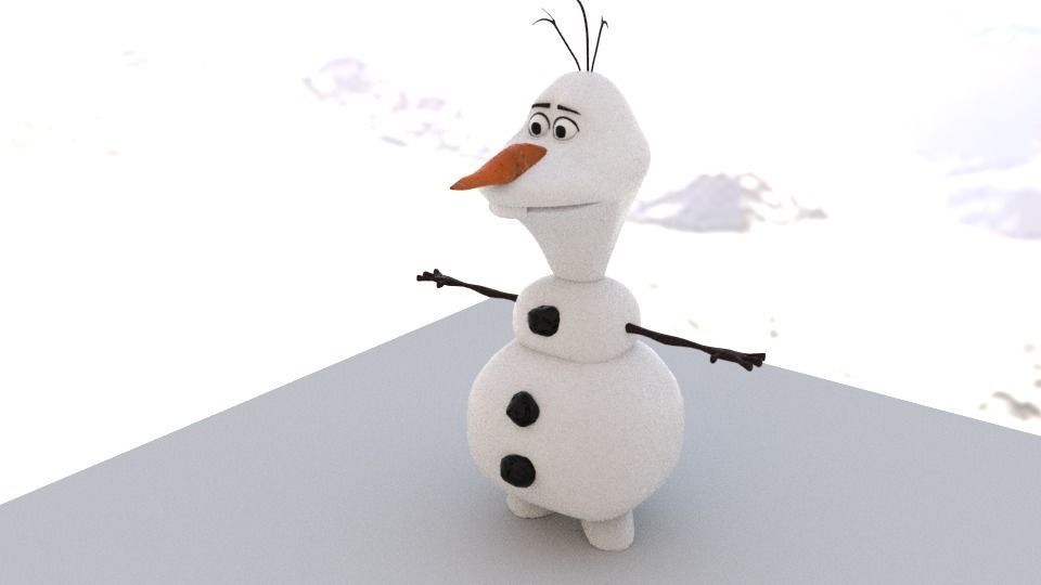 Character olaf 3D model_7