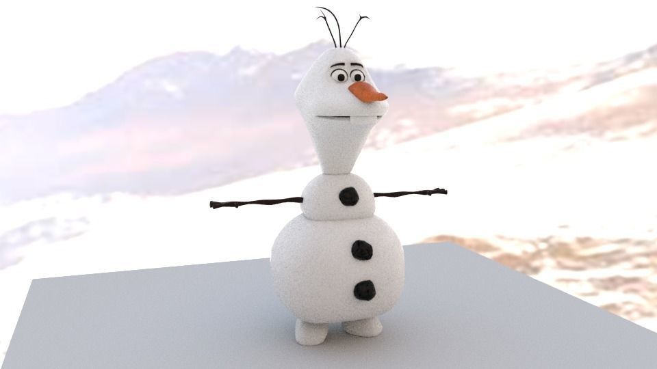 Character olaf 3D model_6