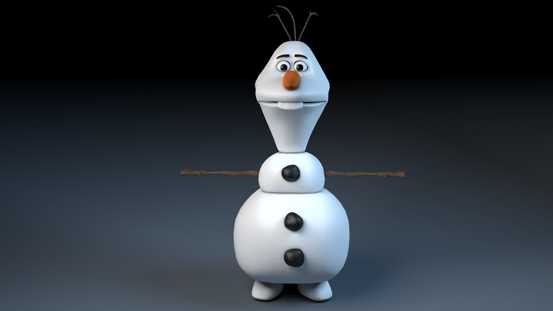 Character olaf 3D model_10