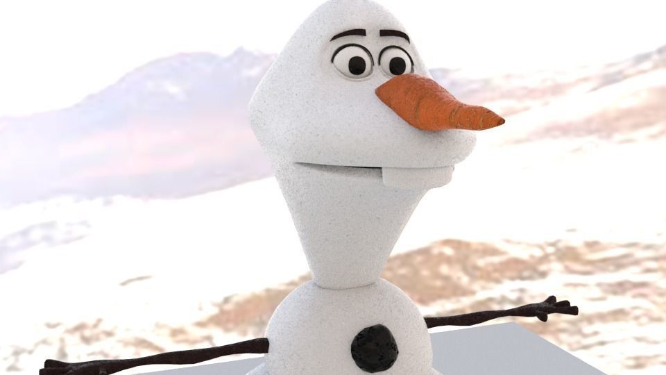 Character olaf 3D model_2