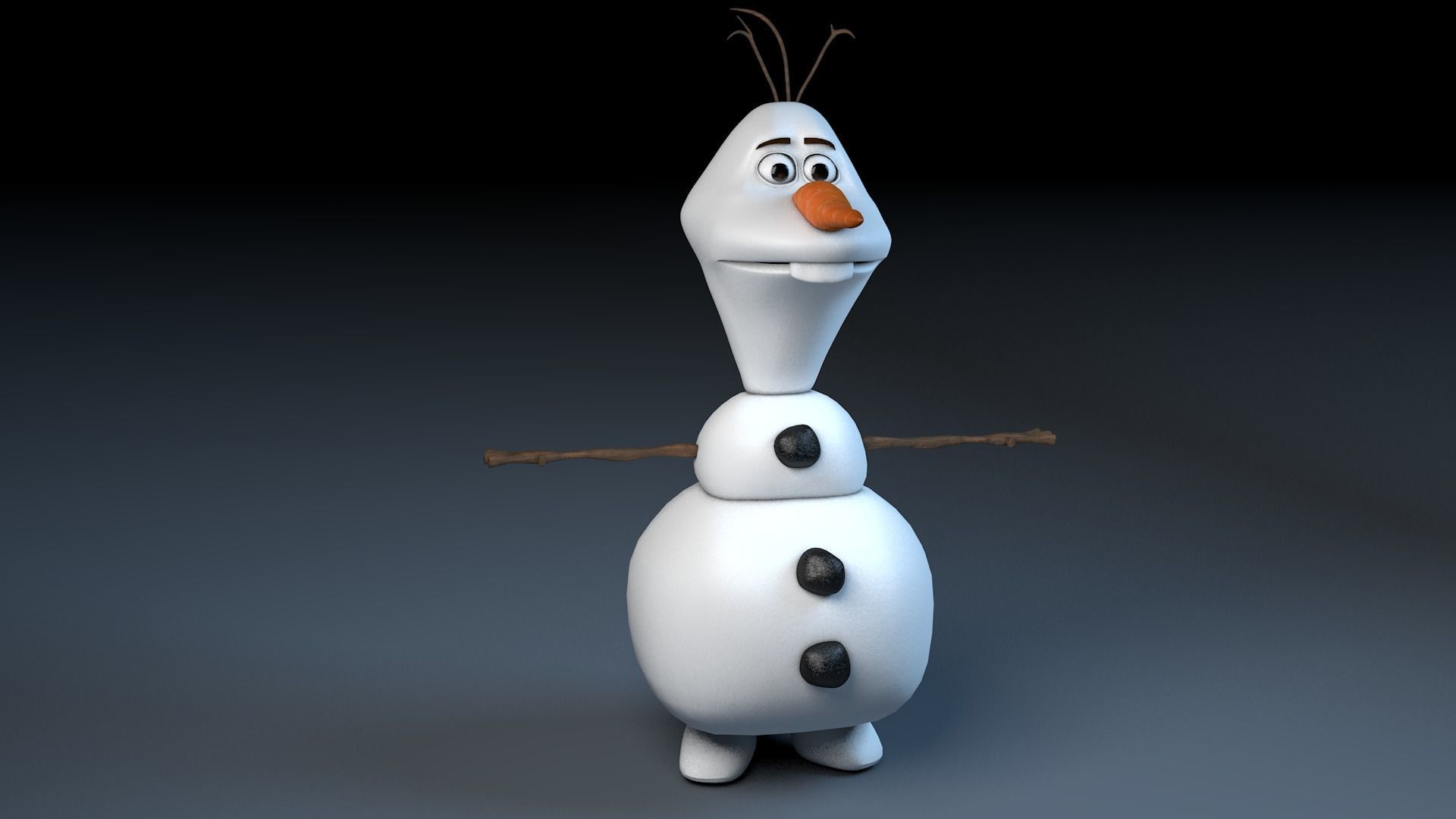 Character olaf 3D model_9
