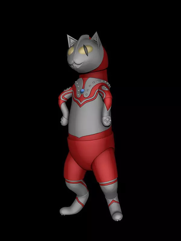 Joker Cat Ultraman Zoffy 3D print model_0