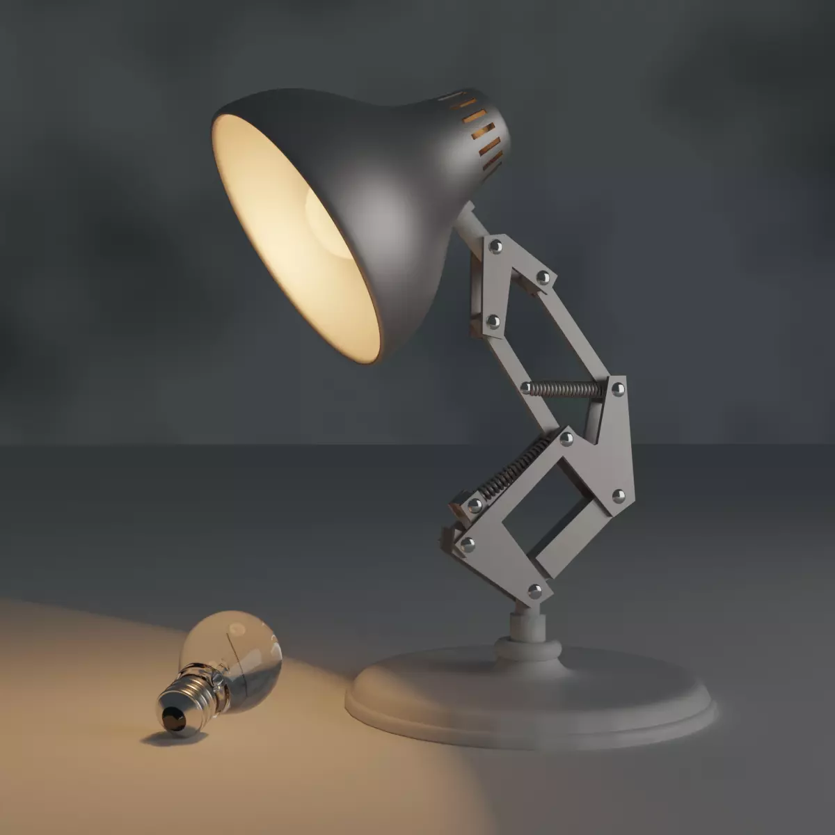 desk lamp 3D model_0