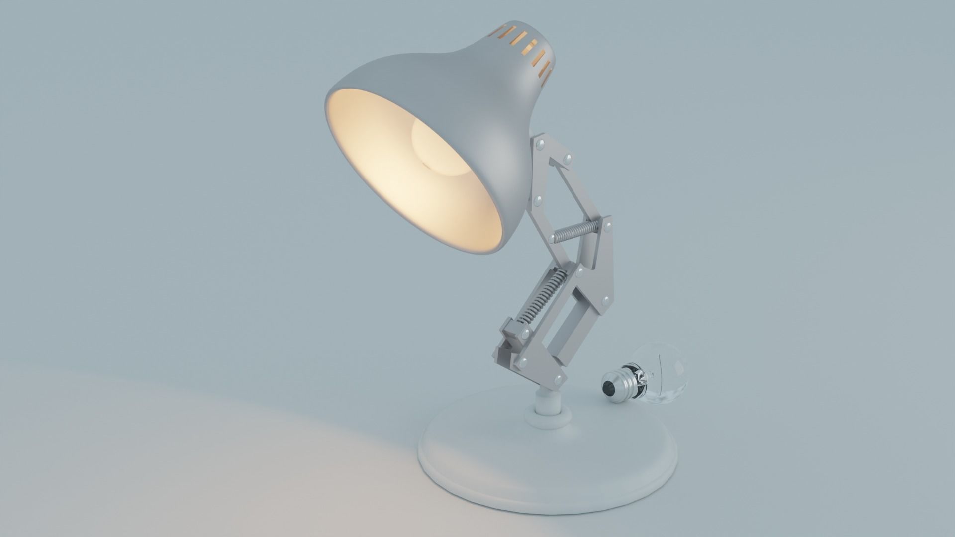 desk lamp 3D model_1