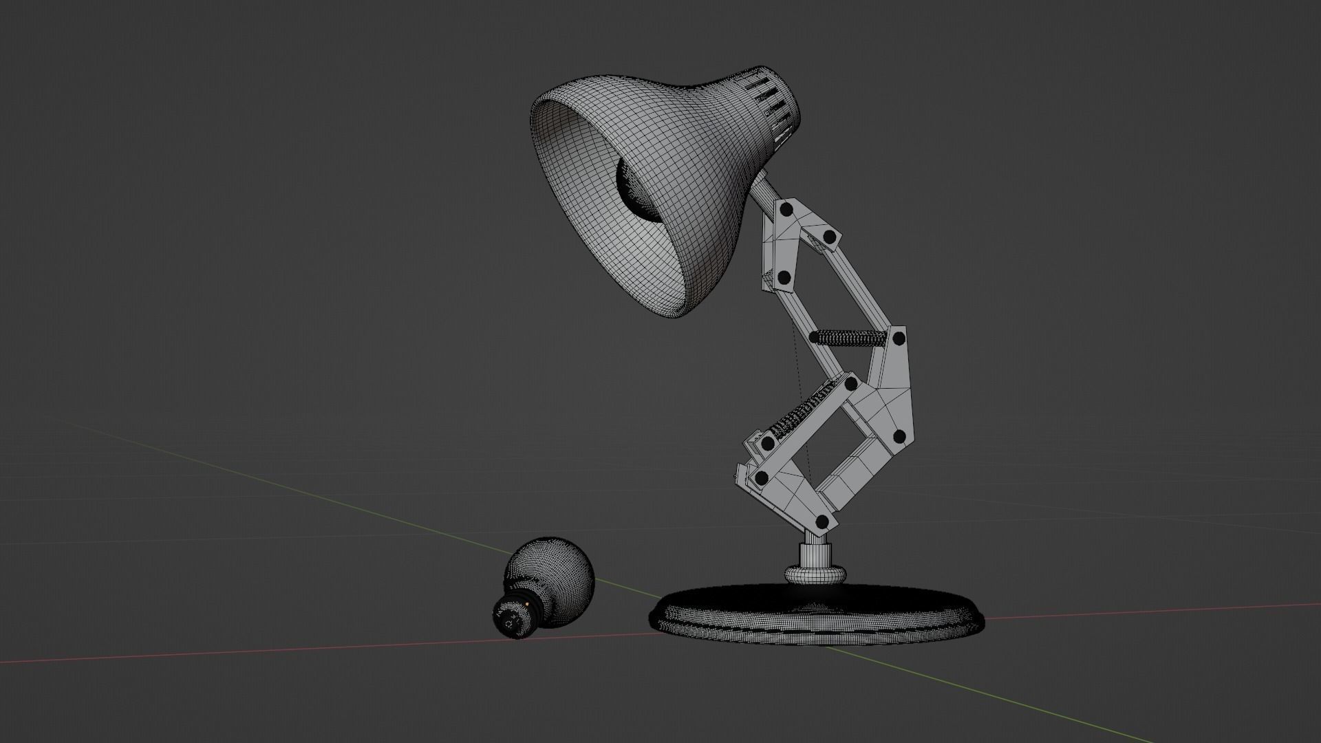 desk lamp 3D model_8