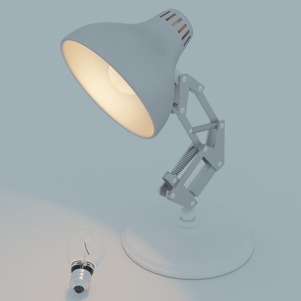 desk lamp 3D model_2