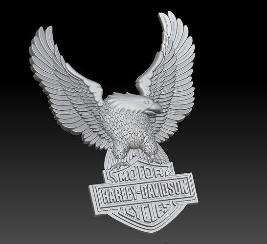 pendant HARLEY-DAVIDSON logo 3D print model