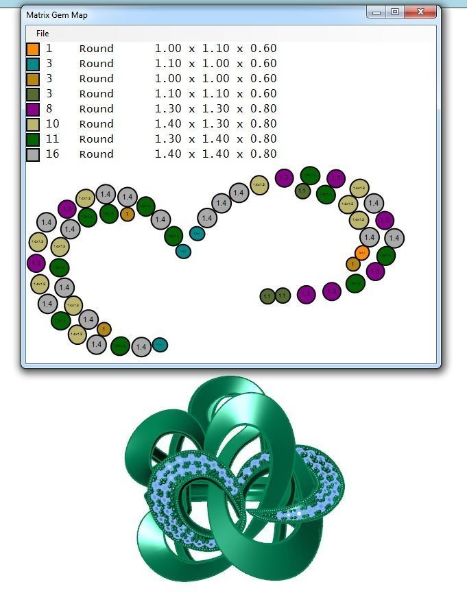 Ring305 gold ring with diamonds 3D print model_5