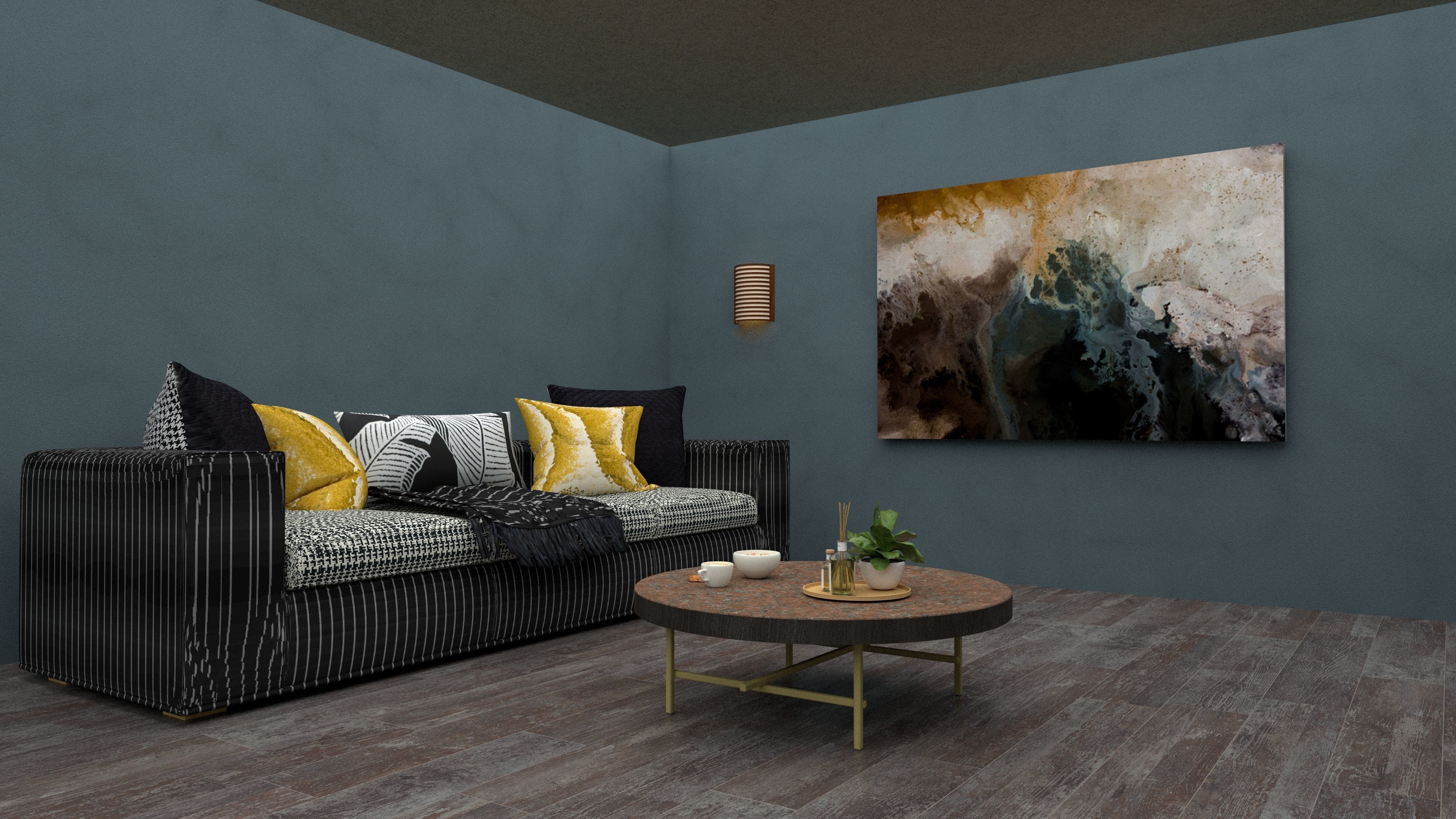 Modern interior Design 3D model_2