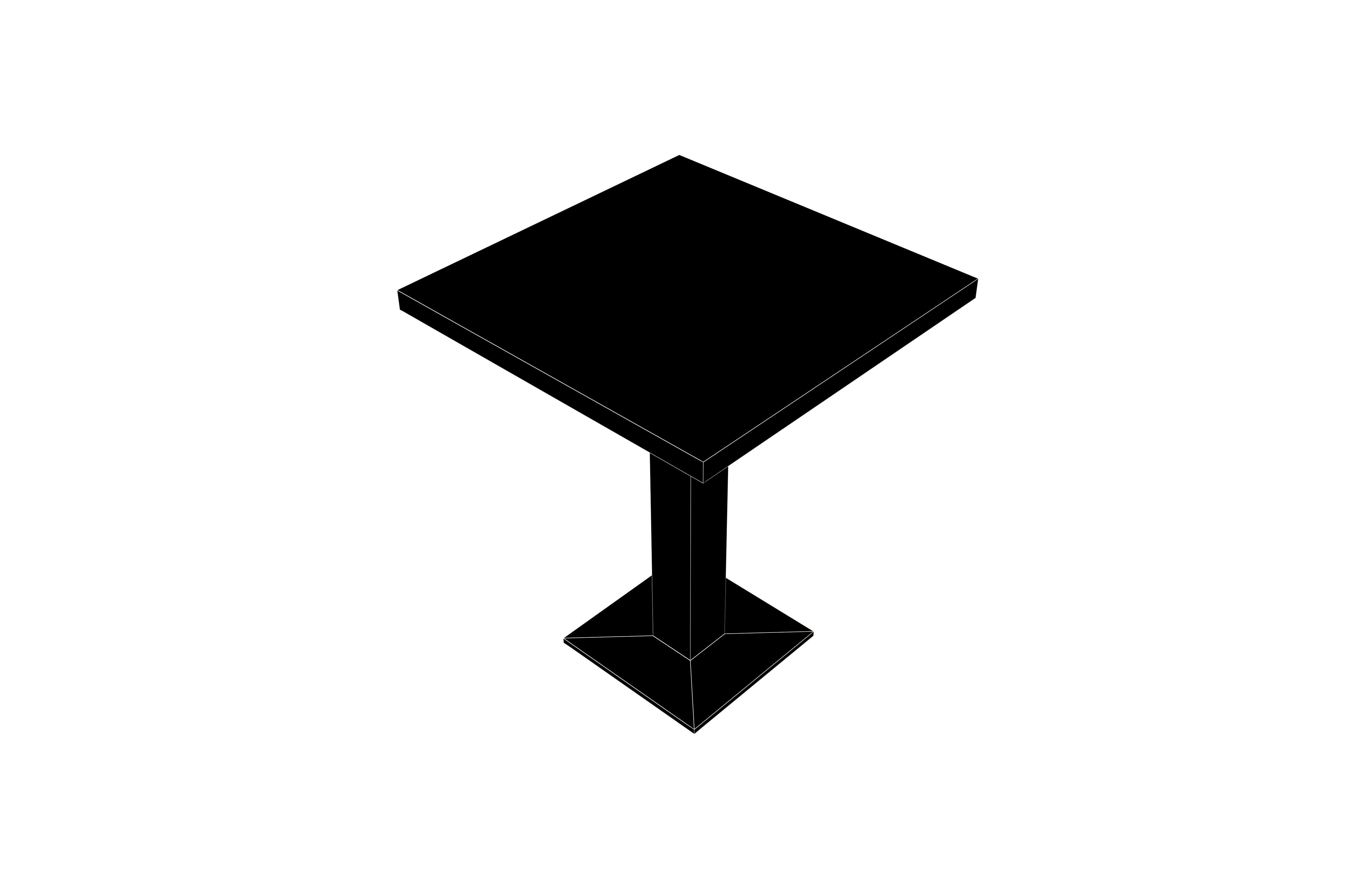 Bar Table v1 002 Low-poly 3D model_5