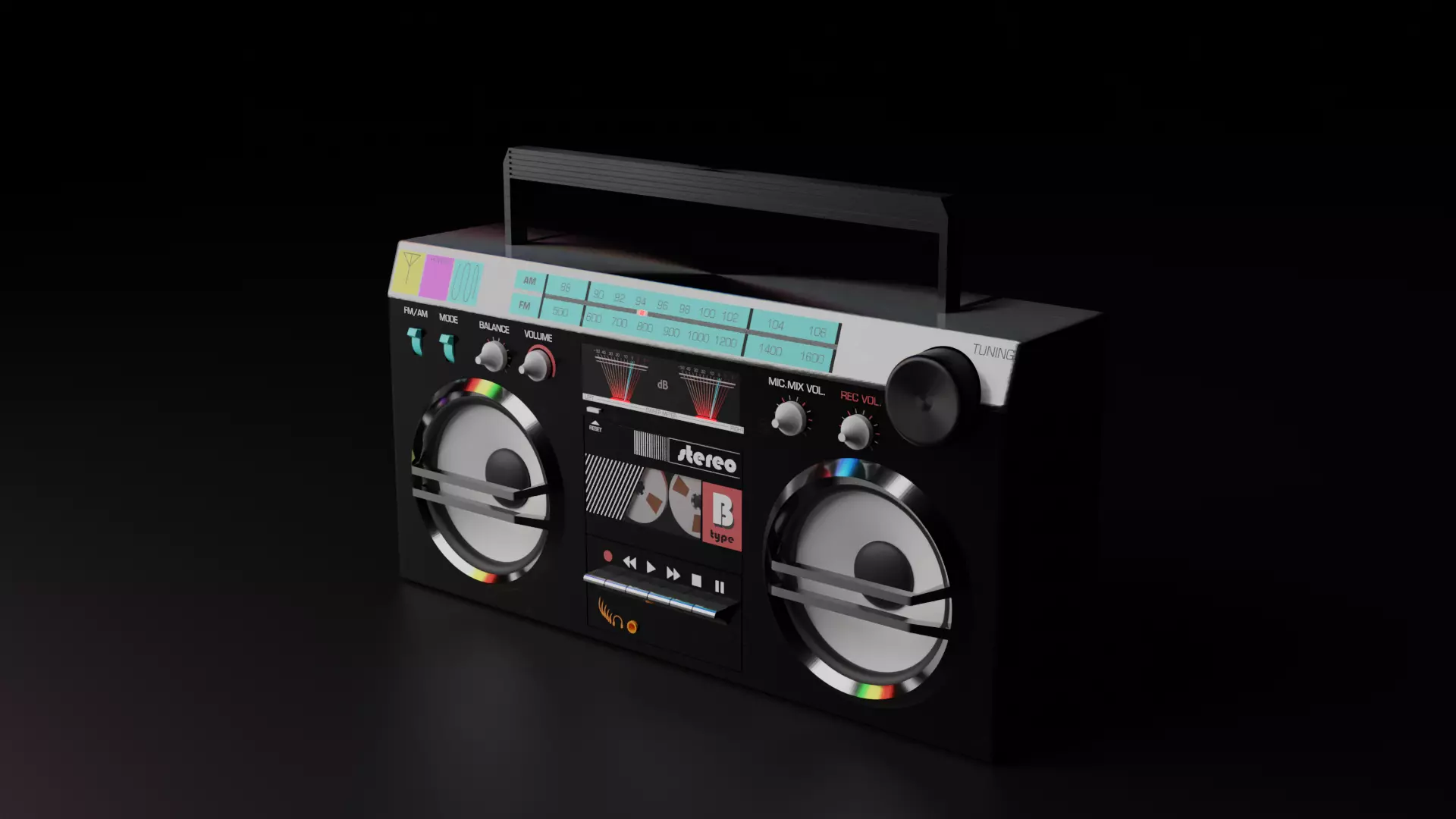Boombox 3D model