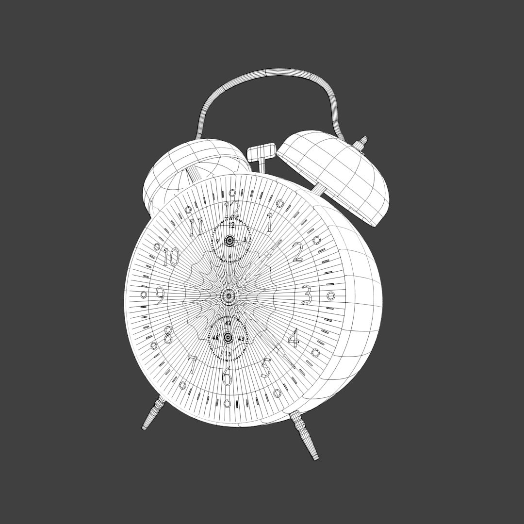 Alarm Clock 3D model_9