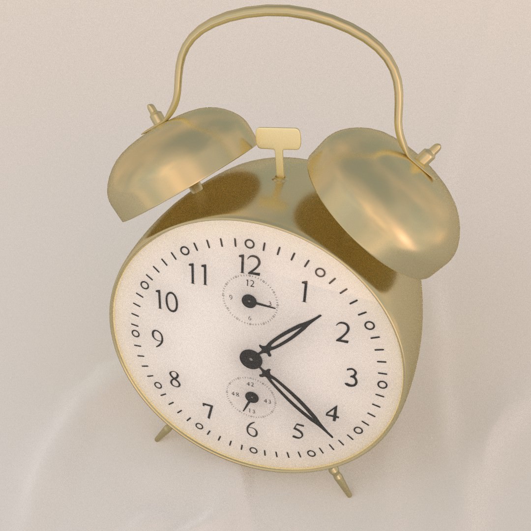 Alarm Clock 3D model_1