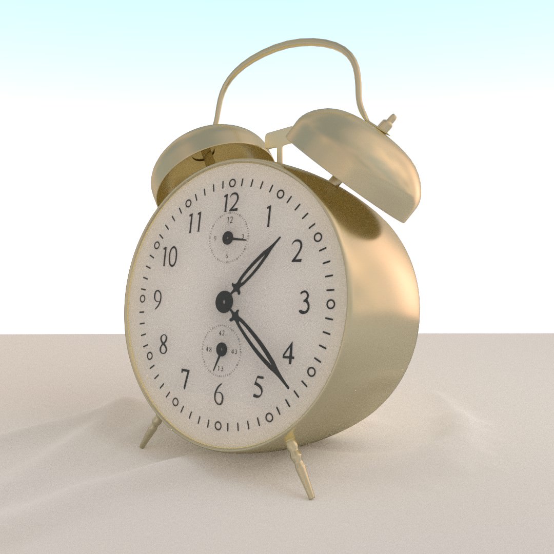 Alarm Clock 3D model_2