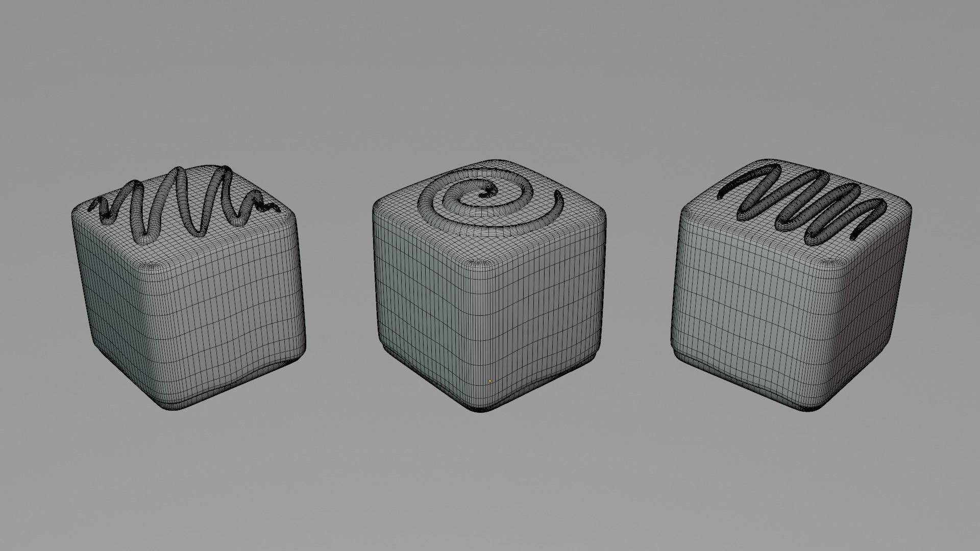 High Tea Cake Collection 3D model_26