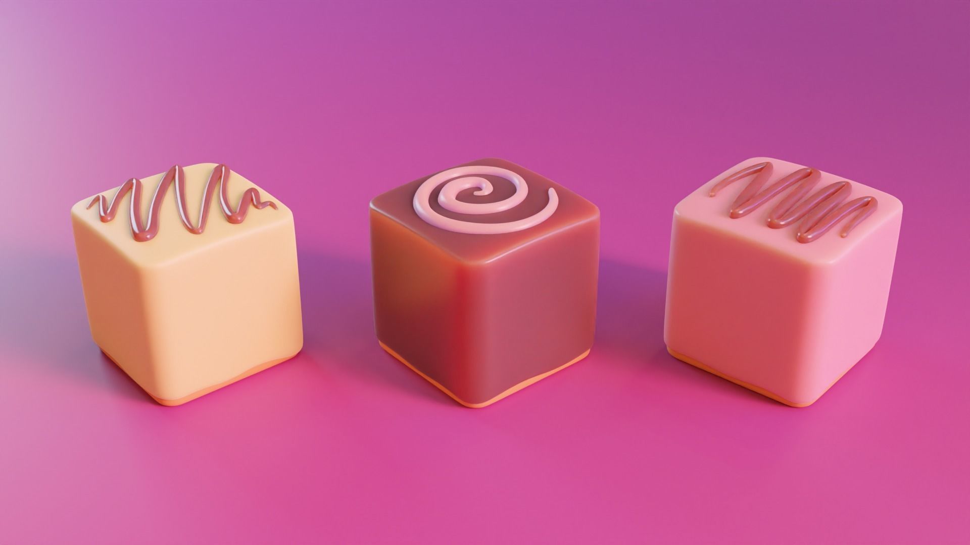 High Tea Cake Collection 3D model_11