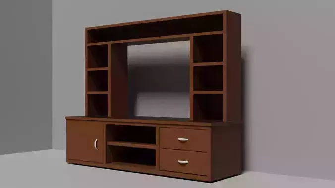 TV unit 3d model 