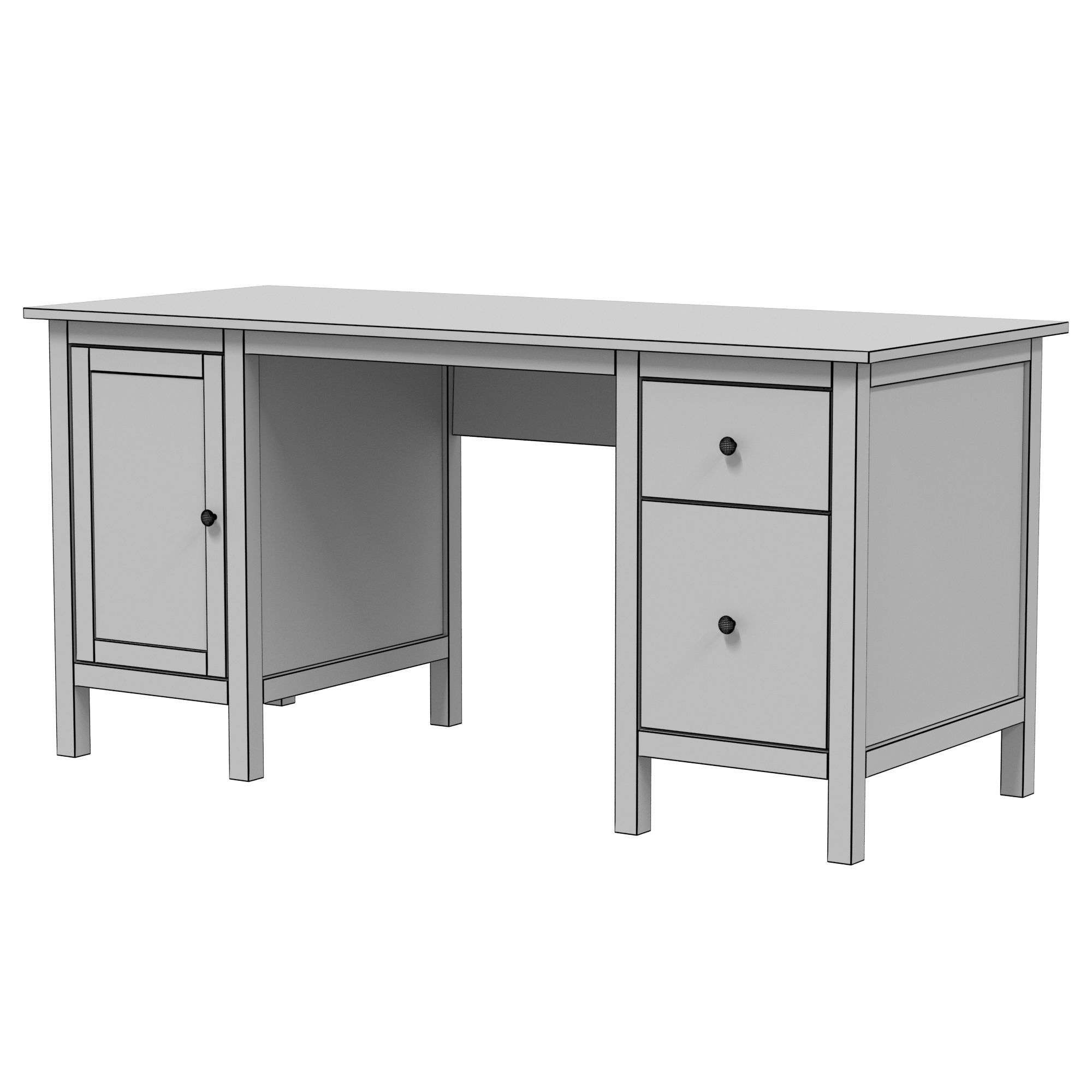 IKEA - HEMNES Desk 3D model_6