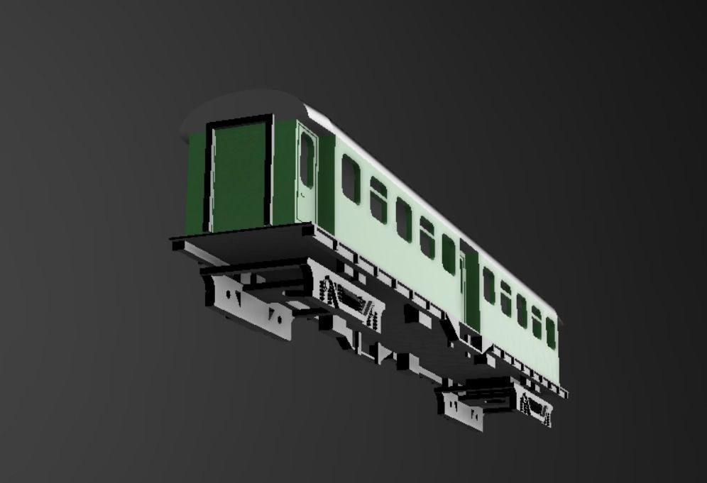 TRAIN CAR DB AB4YGE h0 scale 3D print model_4