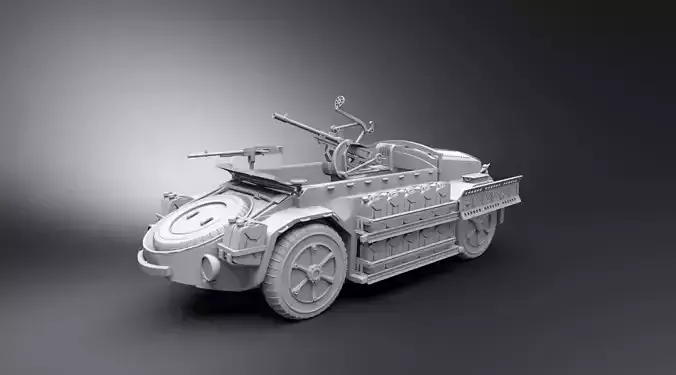 Fiat AS42 scale model 3D print model