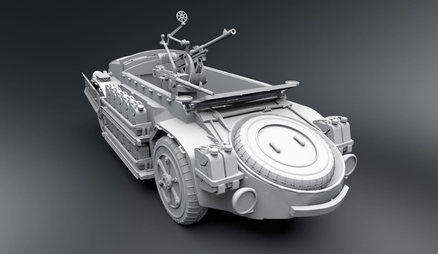 Fiat AS42 scale model 3D print model_4