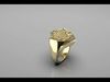 Ring with Albania Eagle 3D print model_1