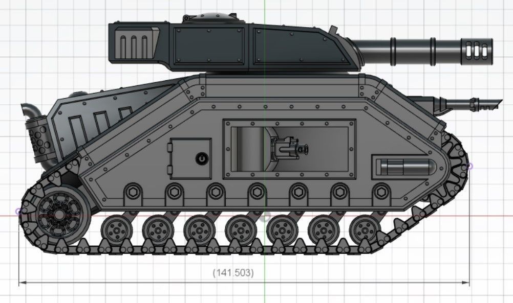 M-41 King Wolf MBT 3D print model_12