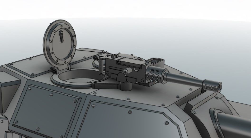 M-41 King Wolf MBT 3D print model_10