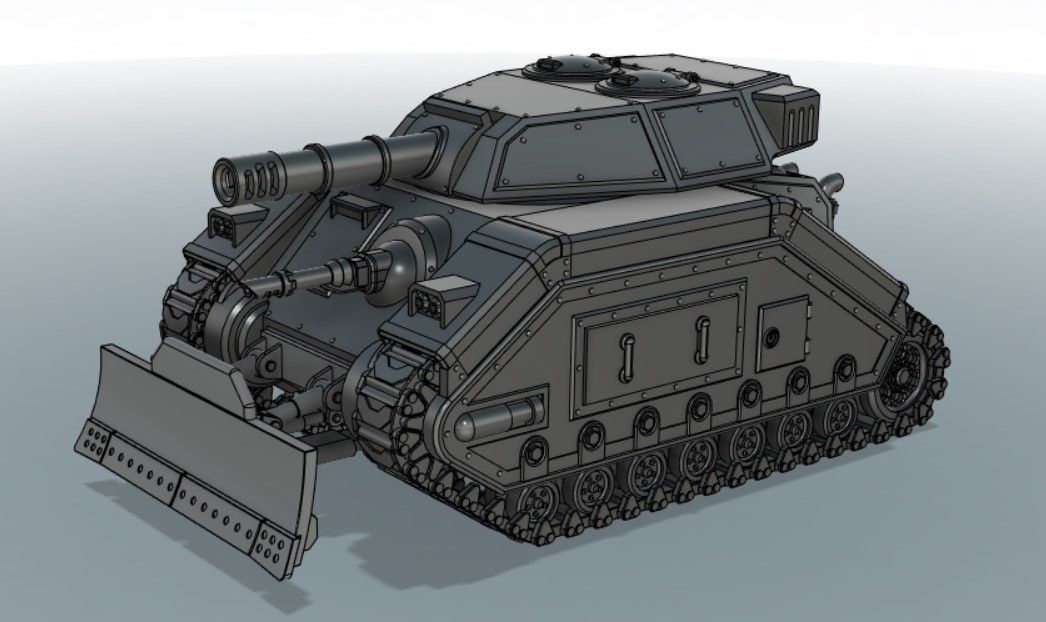 M-41 King Wolf MBT 3D print model_9